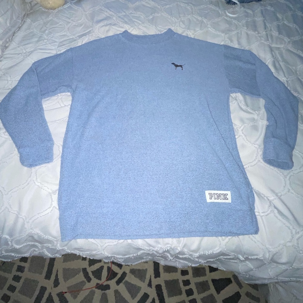 Pink Cotton/Fleece Crew Neck
